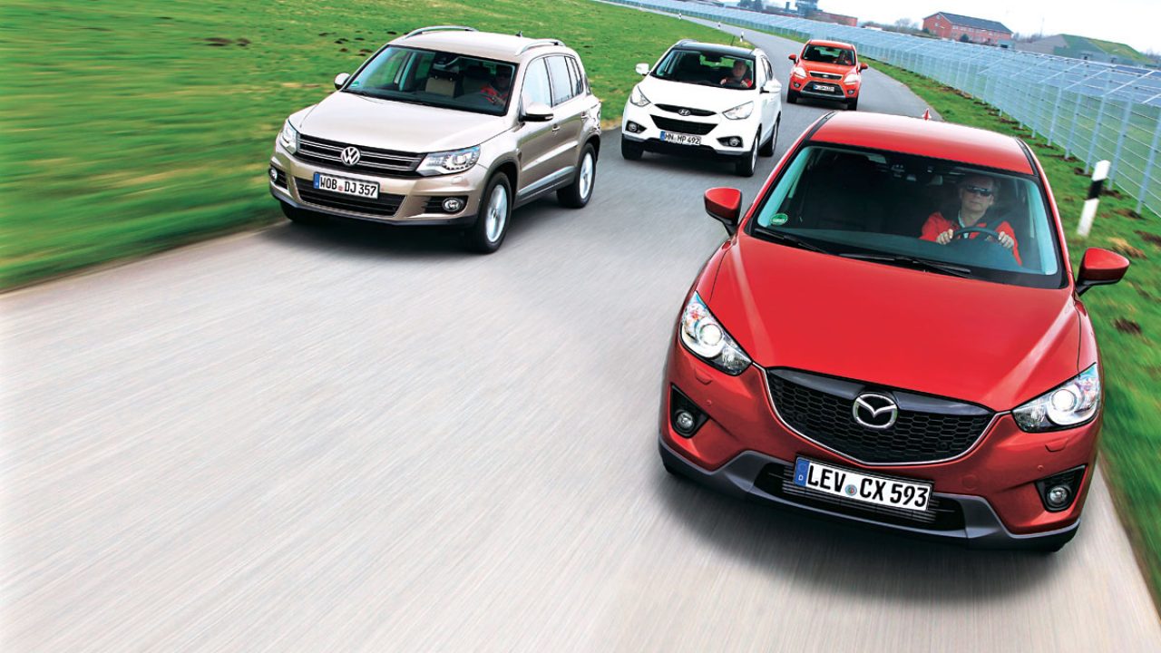 Shining Fateful skin Mazda CX-5 2.2 diesel versus VW Tiguan, Ford Kuga, Hyundai ix35 | Test  comparativ, Teste | AUTO BILD