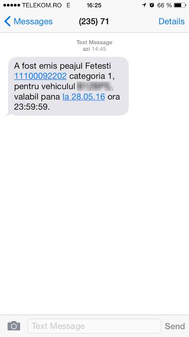 Cum plătești prin sms taxa de pod Fetești – Cernavodă