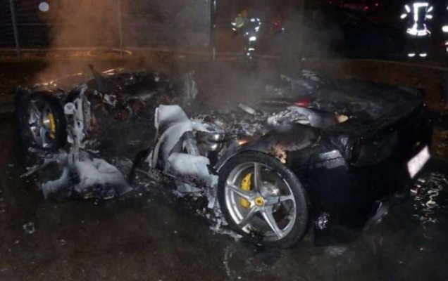 incendiu ferrari 458 italia