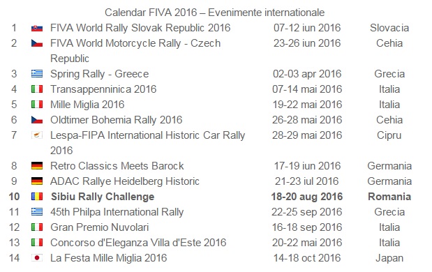 calendar fiva 2016