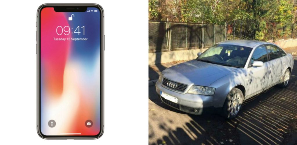 Apple iPhone X sau două Audi A6 din 2000?