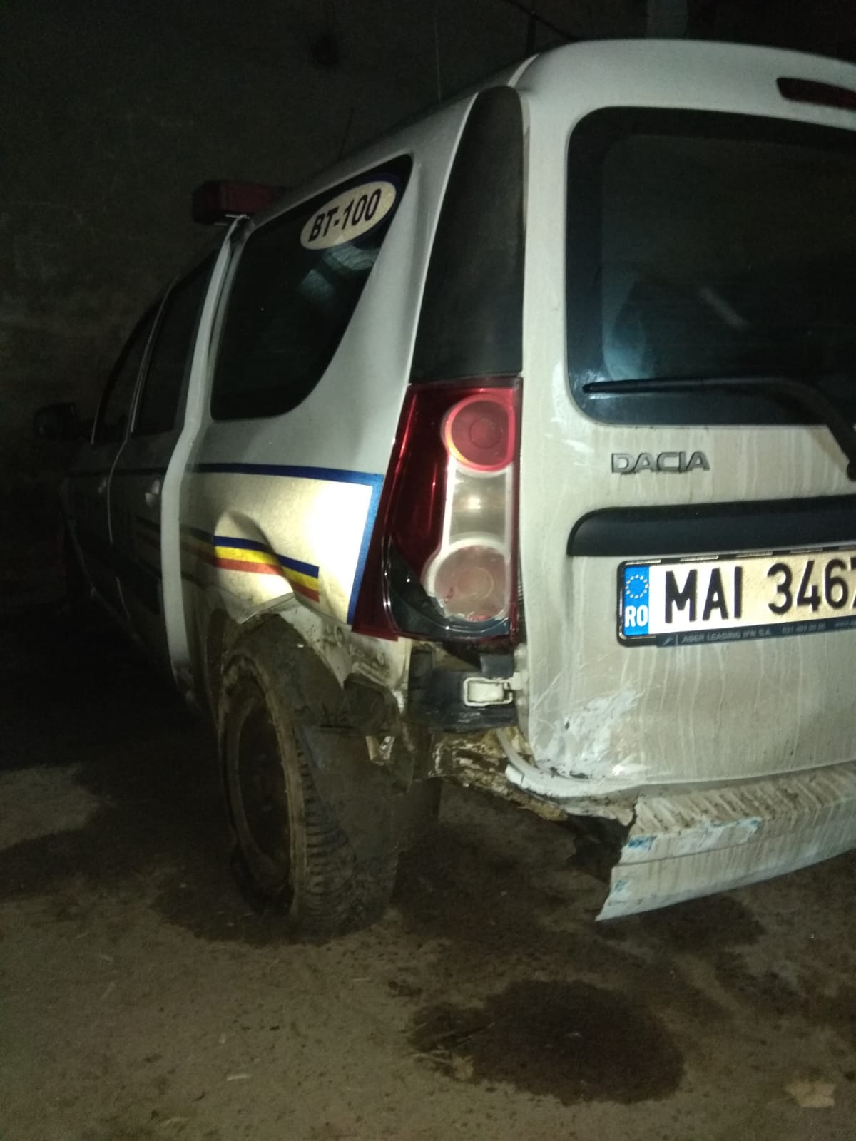 radar politie dacia logan mcv accident botosani