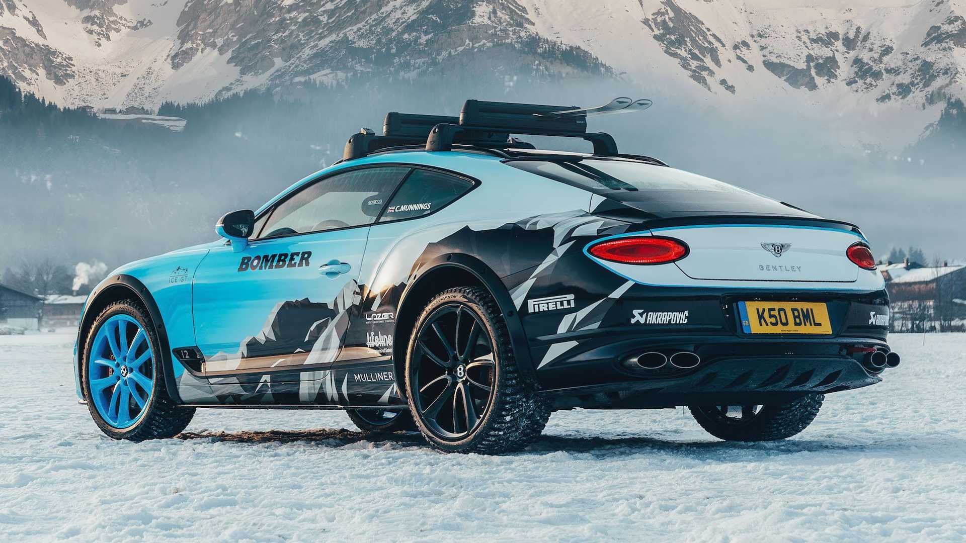 bentley continental gt curse ice race