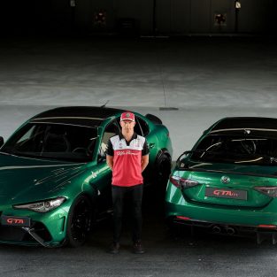 Kimi Räikkönen Alfa Romeo Giulia GTAm