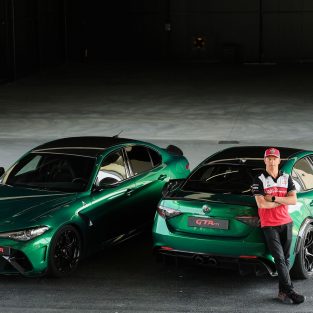 Kimi Räikkönen Alfa Romeo Giulia GTAm